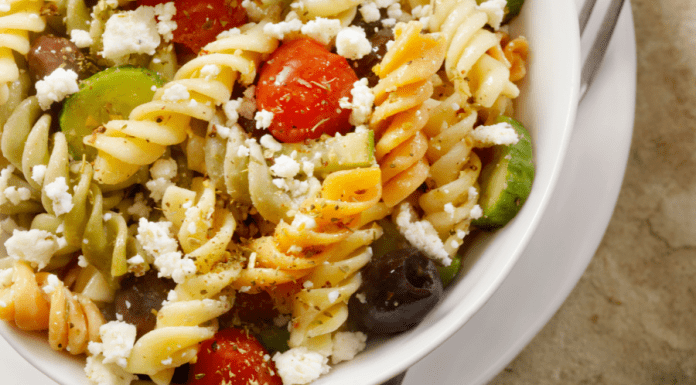 Greek Pasta Salad :: It’s What’s for Lunch (or Dinner)